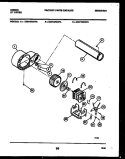 BLOWER AND DRIVE PARTS Diagram and Parts List for DE27T3WAFA  Gibson Dryer