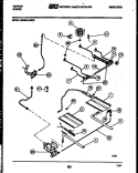 BURNER, MANIFOLD AND GAS CONTROL Diagram and Parts List for 30-3981-23-02  Tappan Range