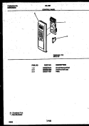 CONTROL PANEL Diagram and Parts List for 56-4751-10-04  Tappan Microwave