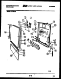 BACKGUARD AND COOKTOP PARTS Diagram and Parts List for GF201KXD2  Frigidaire Range