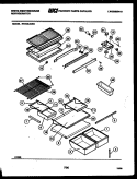 SHELVES AND SUPPORTS Diagram and Parts List for RT215LCD0  Frigidaire Refrigerator