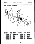 AIR HANDLING PARTS Diagram and Parts List for FAB077S7B2  Frigidaire Air Conditioner
