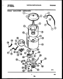 TUB DETAIL Diagram and Parts List for MWL411RBD0  Frigidaire Washer