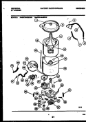 TUB DETAIL Diagram and Parts List for MWX445MBWD0  Gibson Washer