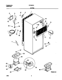 SYSTEM Diagram and Parts List for FRT16NRGD2  Frigidaire Refrigerator