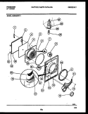 DOOR PARTS Diagram and Parts List for DE6420RW1  Frigidaire Dryer