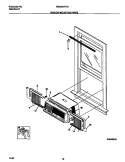 WINDOW MOUNTING PARTS Diagram and Parts List for WAB067F7B1  Frigidaire Air Conditioner