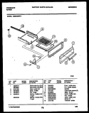 BROILER DRAWER PARTS Diagram and Parts List for GG34BNL4  Frigidaire Range