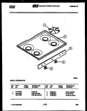 COOKTOP PARTS Diagram and Parts List for CGC2M4WSTB  Gibson Range