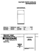 COVER Diagram and Parts List for MRT18PNGW0  Frigidaire Refrigerator