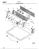 CONTROLS / TOP PANEL Diagram and Parts List for FDE7971EW0  Frigidaire Dryer
