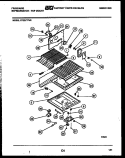 SHELVES AND SUPPORTS Diagram and Parts List for FPZ21TFA2  Frigidaire Refrigerator