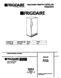 COVER Diagram and Parts List for FFU14M8CW0  Frigidaire Freezer