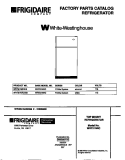 COVER Diagram and Parts List for WRT21NRCW2  Frigidaire Refrigerator