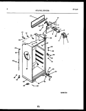 CABINET PARTS Diagram and Parts List for GTL175HH4  Frigidaire Refrigerator