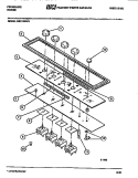 CONTROL PANEL Diagram and Parts List for RBD139NM0  Frigidaire Cooktop