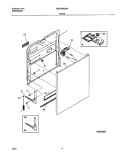DOOR Diagram and Parts List for FDBC24BAS0  Frigidaire Dishwasher