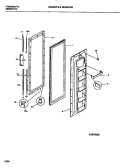 FREEZER DOOR Diagram and Parts List for GRS22PRBW0  Gibson Refrigerator