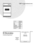 COVER Diagram and Parts List for FGB24S5DCA  Frigidaire Wall Oven