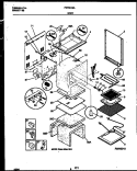 BODY PARTS Diagram and Parts List for FEF351SADB  Frigidaire Range
