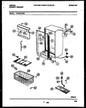 CABINET PARTS Diagram and Parts List for TFU16F7AW3  Tappan Freezer