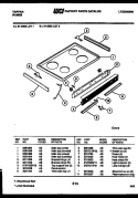 Part Location Diagram of 3934028 Frigidaire MAIN TOP, WHEAT