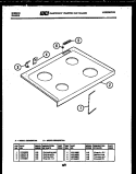COOKTOP PARTS Diagram and Parts List for CEC4S7DTAA  Gibson Range
