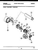 BLOWER AND DRIVE PARTS Diagram and Parts List for FDE847RBS0  Frigidaire Dryer