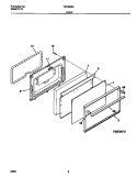 DOOR Diagram and Parts List for TEF322SCWA  Tappan Range