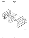 DOOR Diagram and Parts List for MEF318BBDC  Frigidaire Range
