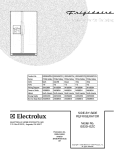 COVER Diagram and Parts List for GS23HSZCC4  Frigidaire Refrigerator