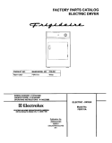 COVER Diagram and Parts List for FER111AS1  Frigidaire Dryer