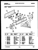 CONTROL PANEL Diagram and Parts List for RE32BNW2  Frigidaire Range