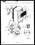 SYSTEM AND AUTOMATIC DEFROST PARTS Diagram and Parts List for THK190JN2W  Kelvinator Refrigerator