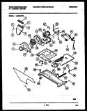 MOTOR AND BLOWER PARTS Diagram and Parts List for LE600AXW2  Frigidaire Washer Dryer Combo