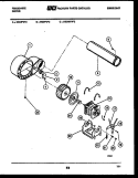 BLOWER AND DRIVE PARTS Diagram and Parts List for DECIFW2  Frigidaire Dryer