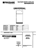 COVER Diagram and Parts List for MRT15DNCW0  Frigidaire Refrigerator