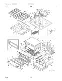 TOP Diagram and Parts List for EW30DS6CGB3  Electrolux Range