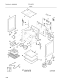 BODY Diagram and Parts List for FEF316BQG  Frigidaire Range