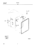 TUB Diagram and Parts List for FDR252RBS1  Frigidaire Dishwasher
