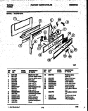 BACKGUARD Diagram and Parts List for 30-2759-23-06  Tappan Range