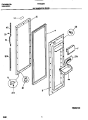 REFRIGERATOR Diagram and Parts List for F45WJ26HW0  Frigidaire Refrigerator