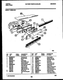 CONTROL PANEL Diagram and Parts List for 11-5969-00-04  Tappan Wall Oven