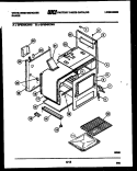 BODY PARTS Diagram and Parts List for GF504KXD1  Frigidaire Range