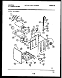 CABINET PARTS Diagram and Parts List for MLXG42RBW0  Tappan Washer Dryer Combo