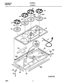 Part Location Diagram of 318226800 Frigidaire Grate,black ,(4)