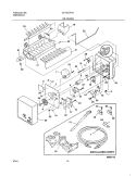 ICE MAKER Diagram and Parts List for GLHS234ZAW1  Frigidaire Refrigerator