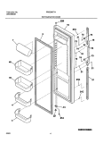 REFRIGERATOR DOOR Diagram and Parts List for FRS23KF7AB7  Frigidaire Refrigerator