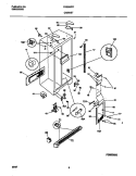 CABINET Diagram and Parts List for FRS26ZRFW1  Frigidaire Refrigerator