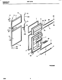 DOOR SECTION Diagram and Parts List for WRT15DRBD1  Frigidaire Refrigerator